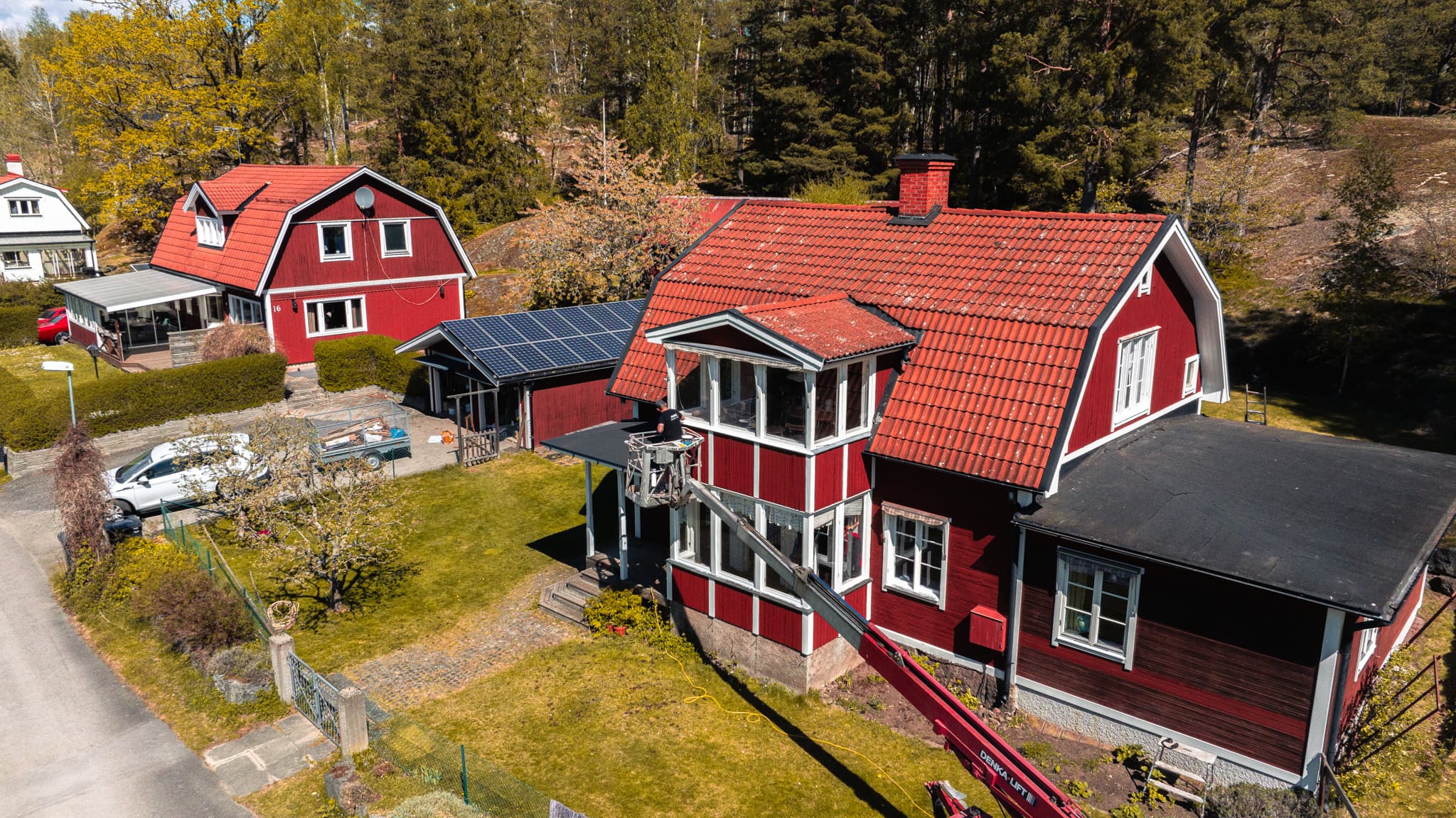 Fasadrenovering i Ljungsbro, översikt